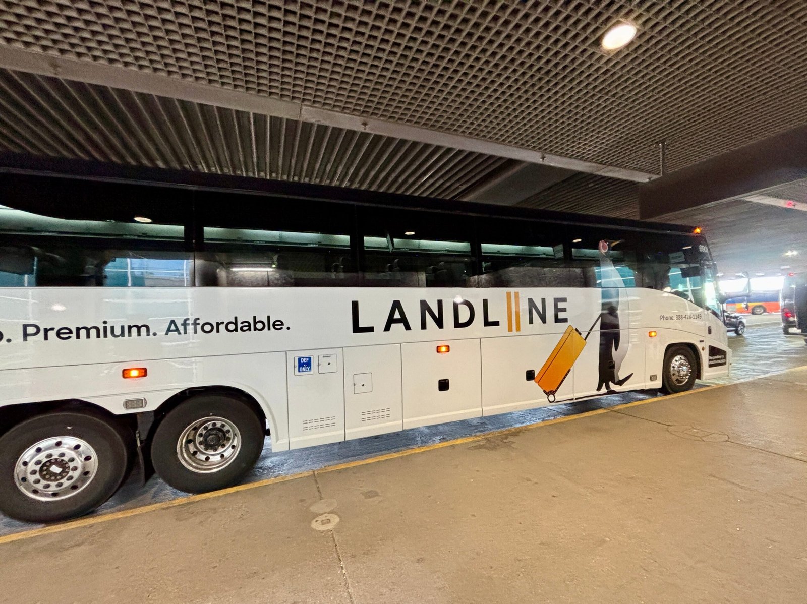 Landline bus at Denver Airport