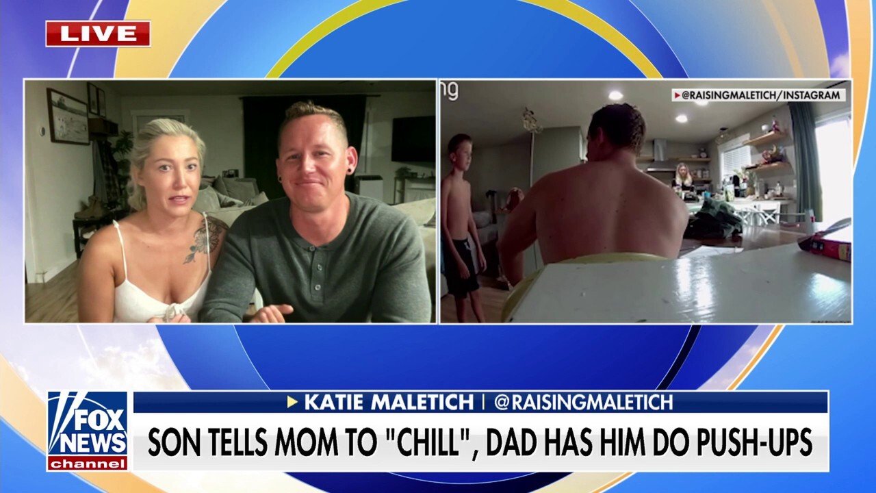 Dad's 'push-up punishment' for son goes viral, divides internet
