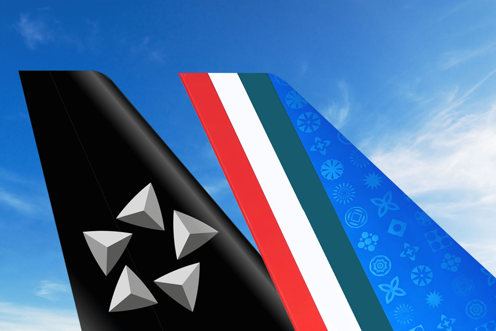 Star Alliance and ITA Airways tail renderings